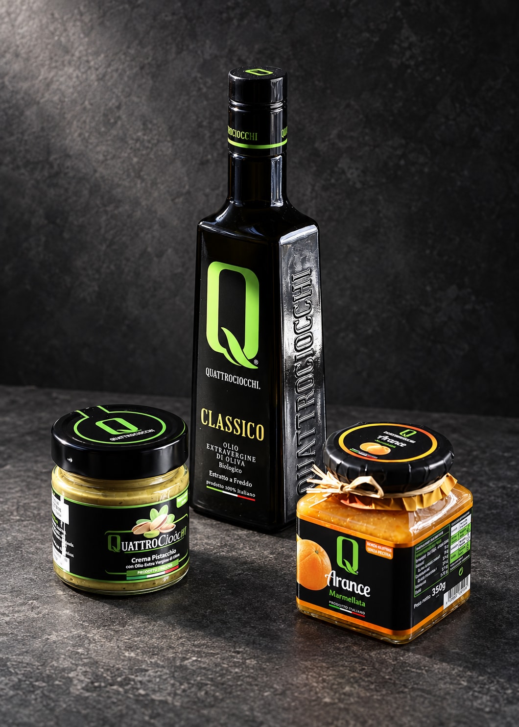 Zestaw Toscana — oliwa, pistacja i pomarańcza